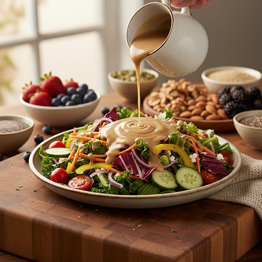 Creamy Balsamic Vinaigrette (Oil-Free)