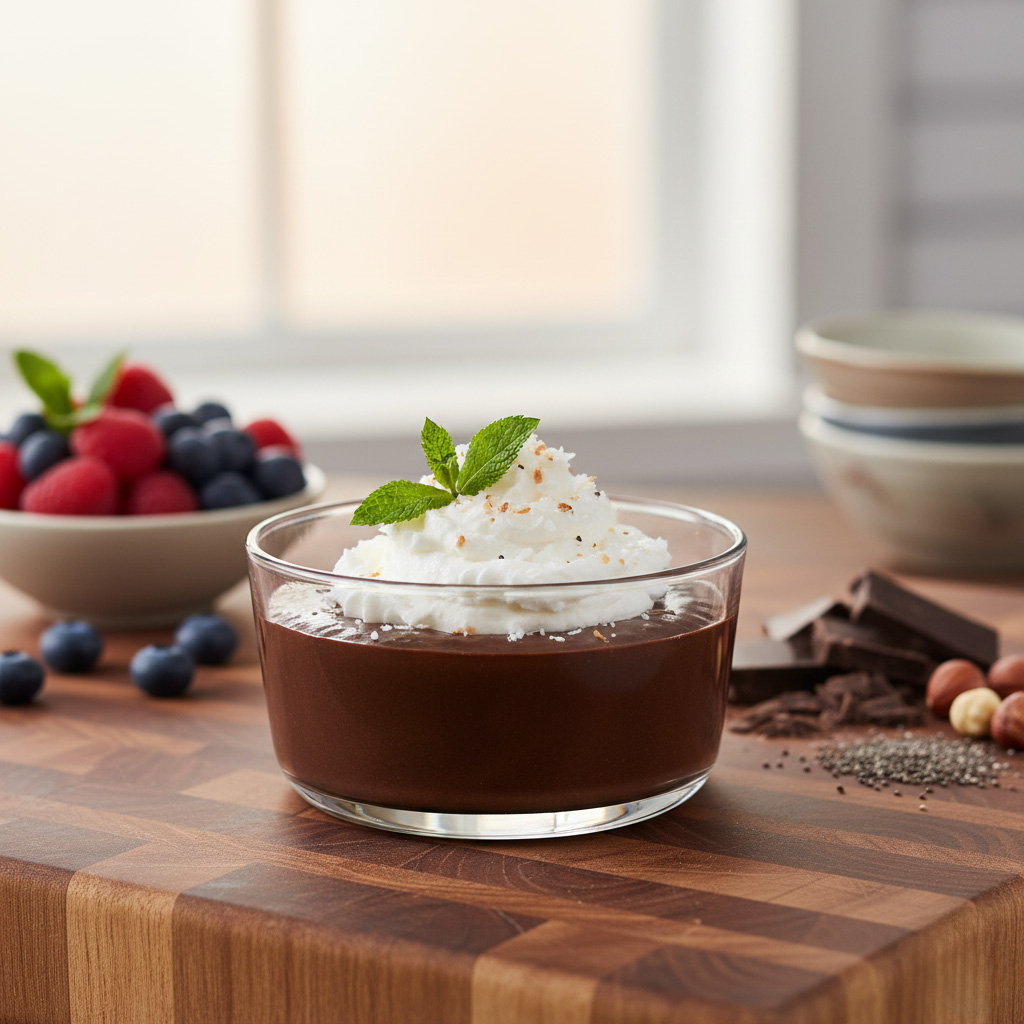 Silken Tofu Chocolate Pudding